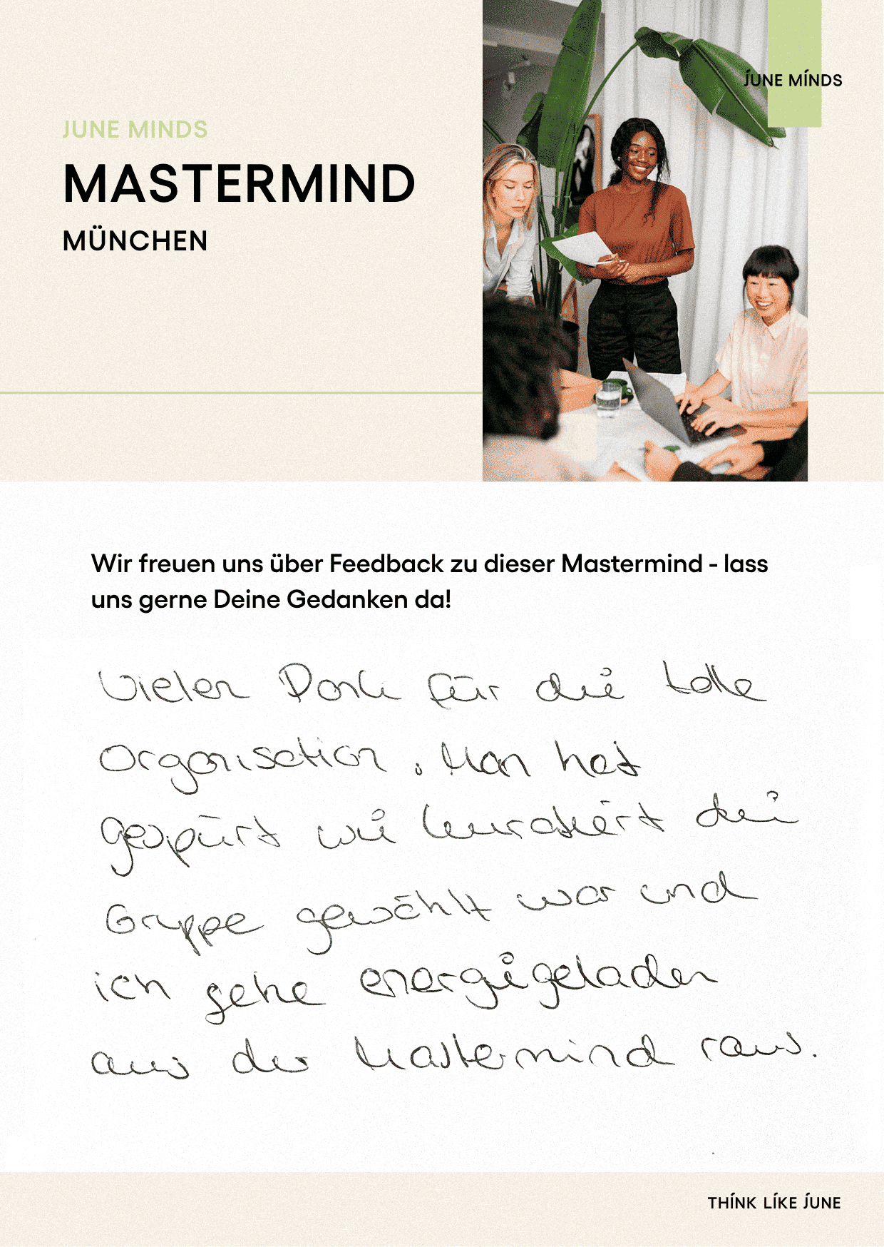 Feedback Mastermind Teilnehmerin 1